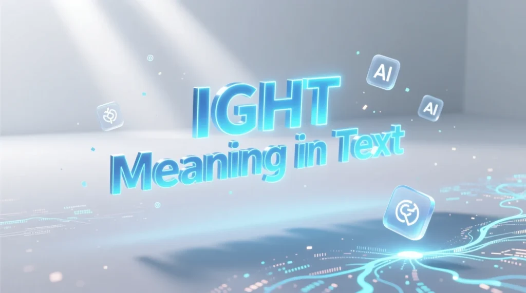 ight meaning in text