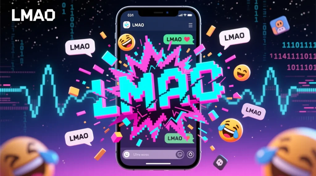 lmao meaning in text