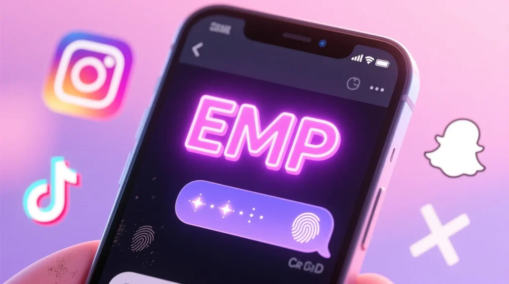 emp meaning in text from a girl