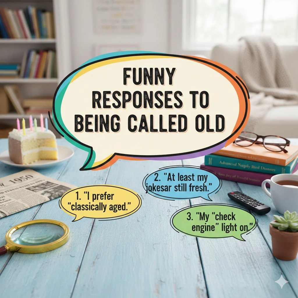 Funny Responses to Being Called Old