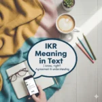 IKR Meaning in Text