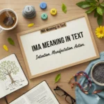 ima meaning in text