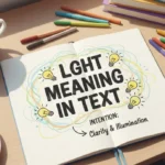lght meaning in text