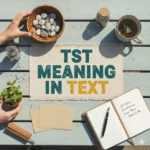 tsts meaning in text